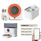 Petfit Groove Q-Clean Akıllı Otomatik Kedi Tuvaleti+ Aqua Flow Akıllı Su Pınarı+ Catmax Pro Mama Kabı