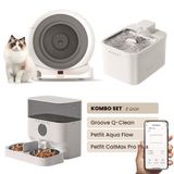 Petfit Groove Q-Clean Akıllı Otomatik Kedi Tuvaleti+ Aqua Flow Akıllı Su Pınarı+ Catmax Proplus Mama Kabı