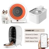 Petfit Groove Q-Clean Akıllı Otomatik Kedi Tuvaleti+ Aquaflow Akıllı Su Pınarı+ Meowpure Akıllı Mama Kabı