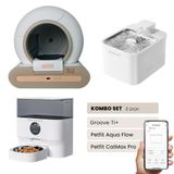 Petfit Groove Ti+ Akıllı Otomatik Kedi Tuvaleti+ Aqua Flow Akıllı Su Pınarı+ Catmax Pro Akıllı Mama Kabı