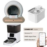Petfit Groove Ti+ Akıllı Otomatik Kedi Tuvaleti+ Aqua Flow Akıllı Su Pınarı+ Elevate X Akıllı Mama Kabı