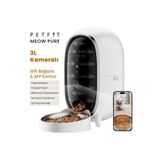 Petfit Meow Pure 3L Wi-Fi Kameralı Akıllı Otomatik Kedi Köpek Mama Kabı Besleme Ünitesi (Sesli Komut