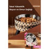 PetFix Anti-Servikal 4 Ayaklı Kedi ve Köpek Mama & Su Kabı