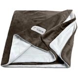PetFusion Premium evcil hayvan örtüsü, köpek ve kediler için çeşitli boyutlarda, ters çevrilebilir mikro pelüş,%100 yumuşak polyester, kahverengi, büyük (53 x 41) (PF-PB1B)