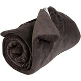 PetFusion Premium evcil hayvan örtüsü, köpek ve kediler için çeşitli boyutlarda, ters çevrilebilir mikro pelüş,%100 yumuşak polyester, kahverengi, büyük (53 x 41) (PF-PB1B)