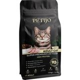 Petijo Super Premium Yetişkin Kediler Için Geliştirilmiş Tam ve Dengeli Kuru Mama