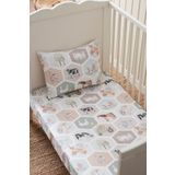 Petille Organik Bebek Lastikli Çarşaf (90x190+20) Çiftlik