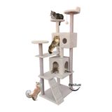 Petilux Çok Katlı Kedi Evi ve Tırmalama Kulesi Jüt İpli Tırmalama Alanlı Kedi Oyun ve Dinlenme Alanı