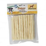 Petimore 25 Adet M-l Burgu Beyaz Çubuk Eco Köpek Ödülü Çiğneme ve Ödül Kemiği
