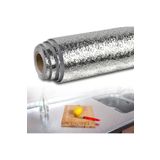 Petinka Buffer® Rulo Gümüş Alüminyum Folyo Duvar Kağıdı, Kendinden Yapışkanlı Raf Içi, Su Geçirmez Folyo 2