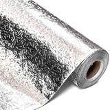 Petinka Duvar Kağıdı Rulo Gümüş Alüminyum Folyo Kendinden Yapışkanlı Raf İçi, Su Geçirmez Folyo 2m X 60cm