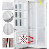 Petinka Kapı Sinekliği 2 Adet 60 cm x 210 cm Mıknatıslı Manyetik Sineklik Tülü Perde