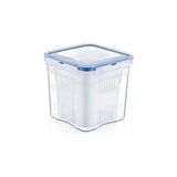 Petinka Petinka® 1,3 Litre Kapasiteli Sızdırmaz Hava Geçirmez Klips Kapaklı Süzgeçli Zeytin Saklama Kabı