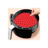 Petinka® Renkli Isıya Dayanıklı Yıkanılabilir Silikon Fırın Ve Airfryer Yuvarlak Pişirme Matı 20 Cm
