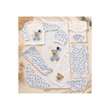 Petino Erkek Bebek Hastane Çıkışı 10’lu Set Arabalı Ayıcık Nakışlı