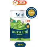 Petipure Kuzu Etli Yaş Konserve Yetişkin Kedi Maması, Jöle İçinde Parça Etli, 400 gr x 12 Adet