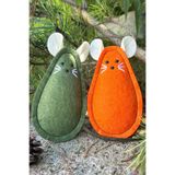 Petish Mr. And Mrs. Squeaky 2'li Doğal Keçe Catnipli El Yapımı Fare Kedi Oyuncağı