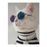 Petistera Kedi Gözlüğü 7 Cm - Mavi Renk