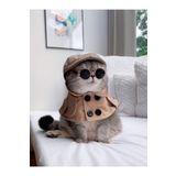 Petistera Kedi Gözlüğü 7 Cm - Siyah Renk