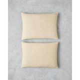 Petit Check Pamuklu 2'li Yastık Kılıfı 50X70 cm Sarı-Yeşil - Sarı - Yeşil - 50 x 70