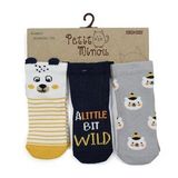 Petit Minou 3'lü 3D Bear Bebek Çorabı 2177