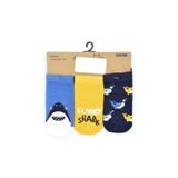 Petit Minou 3'lü Cute Shark Bebek Çorabı 2182 Çok Renkli 0-6 Ay