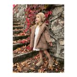 PETIT STYLE KIDS Çocuk Peluş Uzun Kaban