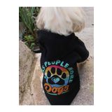 PETITE More Dogs Siyah Köpek Ve Kedi Kıyafeti & Elbisesi Kapüşonlu Sweatshirt Hoodie