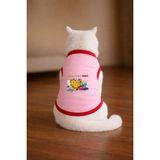 Petite Pati Pembe Garf4 Cat Baskili Kedi Tshirt Kedi Kiyafeti (%100 Pamuk Penye) - 2XL