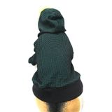 petite pati Yesil Kareli kadife Kumaş Köpek Ve Kedi Kıyafeti & Elbisesi Sweatshirt
