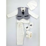 Petite Ponpon Baby Bebek Mevlütlük Bayramlık Kıyafeti 6'lı Veleddy Baby - 0 - 6 Ay - Lacivert
