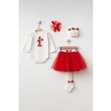 Petite Ponpon Baby Kız Bebek Doğum Günü Parti Kıyafeti Tütü Etek/Elbise Set Keçe 1 Yaş