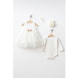 Petite Ponpon Baby Kız Bebek Mevlüt Elbisesi 4'Lü Set