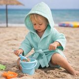 Petite Étoile 4 Katlı Müslin Bebek Bornoz % 100 Pamuk - Turkuaz