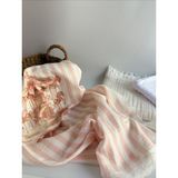 Petite Étoile Organik 3’lü Müslin Örtü & Pike Seti | Oeko-Tex® Sertifikalı | %100 Pamuk - Pembe