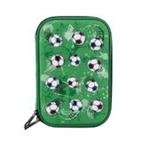 Petityu futbol halı saha top büyük boy yeşil top desenli erkek çocuk kalem kutu