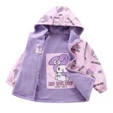 Petityu İçi Polarlı Çift Taraflı Kuromi Mor Mont 6-8 Yaş