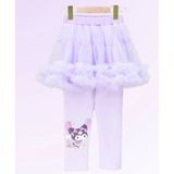 Petityu Kuromi Kışlık Içi Polar Tutu Etekli Tayt - Mor - 3 - 4 Yaş