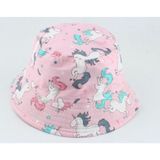 Petityu Unicorn Pamuklu Yazlik Sapka - 1 - 3 Yaş - Pembe