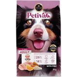 Petiva Mini Irk Köpekler Için Balık Etli Kuru Köpek Maması (3 Kg, Balık) - 1