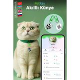 petkay Kediler Için Akıllı Künye, Nfc Dijital Isimlik Ve Tasma Künyesi Qr Kod Künye Paslanmaz Çelik Yeşil