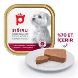 Petlebi Sığırlı Küçük Irklar İçin Ezme 100 gr Köpek Konservesi