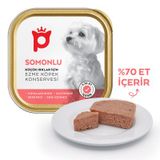 Petlebi Somonlu Küçük Irklar İçin Ezme 100 gr Köpek Konservesi