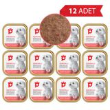 Petlebi Somonlu Küçük Irklar İçin Ezme 12x100 gr Köpek Konservesi