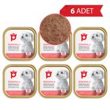 Petlebi Somonlu Küçük Irklar İçin Ezme 6x100 gr Köpek Konservesi