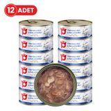 Petlebi Sos İçinde Fileto Taze Ton Balıklı ve Kalamarlı 12x70 gr Kedi Konservesi