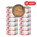 Petlebi Sos İçinde Parça Taze Somonlu 12x70 gr Kedi Konservesi