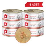 Petlebi Sos İçinde Parça Taze Somonlu 6x70 gr Kedi Konservesi