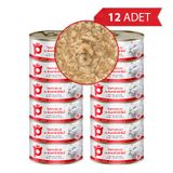 Petlebi Sos İçinde Tiftiklenmiş Taze Tavuk Etli ve Karidesli 12x70 gr Kedi Konservesi