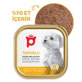 Petlebi Tavuklu Küçük Irklar İçin Ezme 100 gr Köpek Konservesi